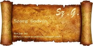 Szorg Godvin névjegykártya